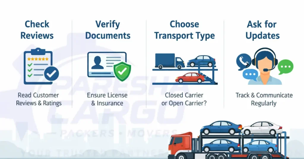 how to choose a reliable car transport service in hyderabad